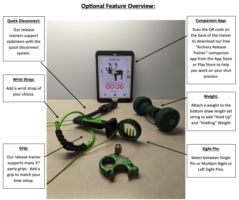 Archery Release Trainer Optional Features